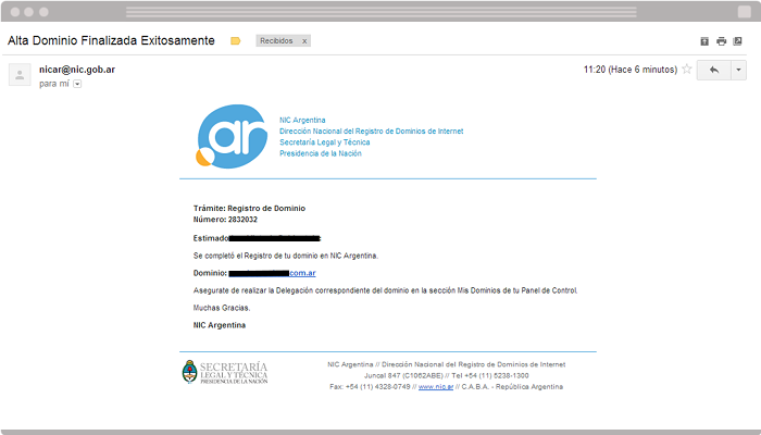 Registar un dominio en Argentina